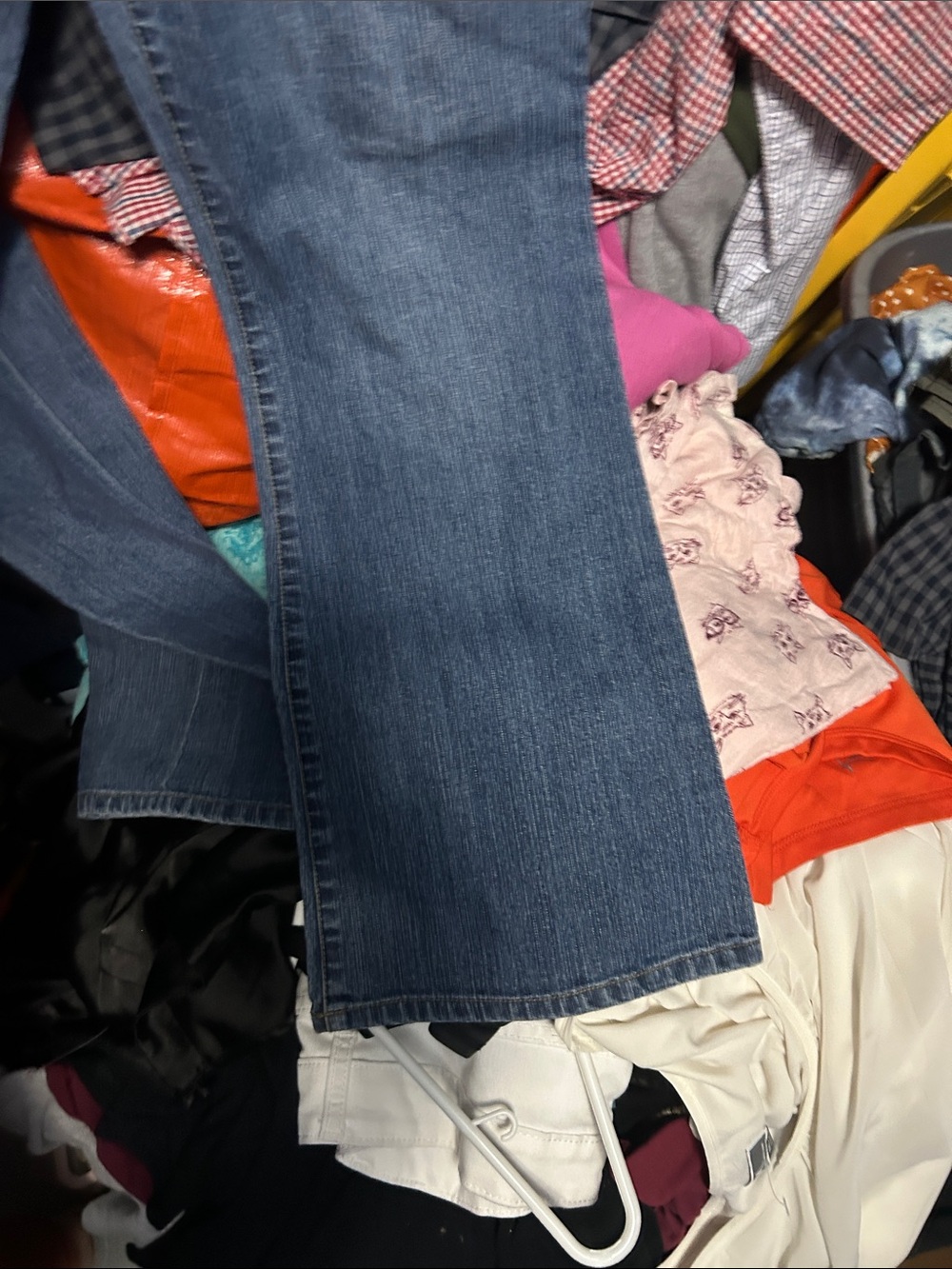 Motherhood Maternity Blue Denim Bootcut Jeans with Navy Waist Panel - Picture 3 of 3